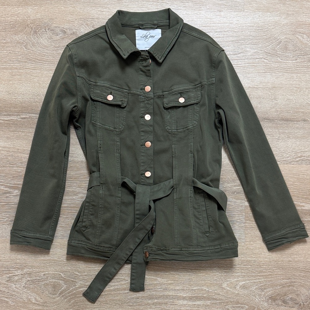Lola Jeans Dark Green Utility Jacket